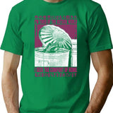 I Seek The Comfort Of Home Raccoon T-Shirt - Green