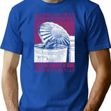 I Seek The Comfort Of Home Raccoon T-Shirt - Blue