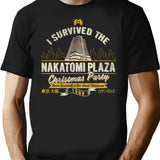 I Survived The Nakatomi Christmas Party Die Hard T-Shirt for Men & Women, T-Shirts Graphic Tee - Black