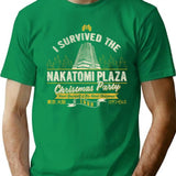 I Survived The Nakatomi Christmas Party Die Hard T-Shirt for Men & Women, T-Shirts Graphic Tee - Green