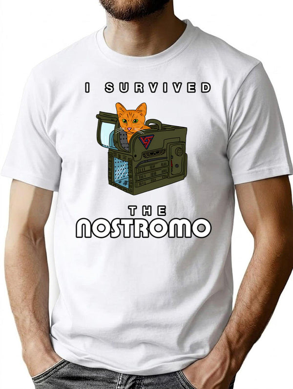 I Survived The Nostromo T-Shirt for Men & Women, T-Shirts Graphic Tee - White