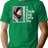 I Triple Dog Dare You Christmas Story T-Shirt for Men & Women, T-Shirts Graphic Tee - Green