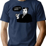 I Use To Skate T-Shirt - Retro Graphic Tee for Men & Women - Navy
