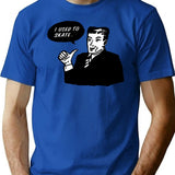I Use To Skate T-Shirt - Retro Graphic Tee for Men & Women - Blue