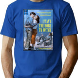 I Want The Hobo To Watch - Beatnick Perverts Random Funny T-Shirt - Blue