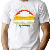 I Want To Leave Funny Ufo Vintage T-Shirt - White
