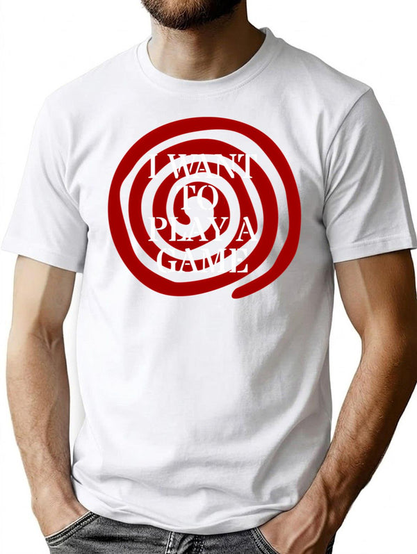 I Want To Play A Game - Saw T-Shirt for Men & Women, T-Shirts Graphic Tee - White