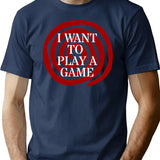I Want To Play A Game - Saw T-Shirt for Men & Women, T-Shirts Graphic Tee - Navy
