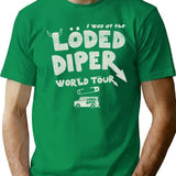 I Was At The Loded Diper World Tour T-Shirt for Men & Women, T-Shirts Graphic Tee - Green