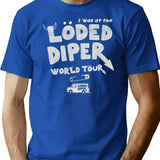 I Was At The Loded Diper World Tour T-Shirt for Men & Women, T-Shirts Graphic Tee - Blue