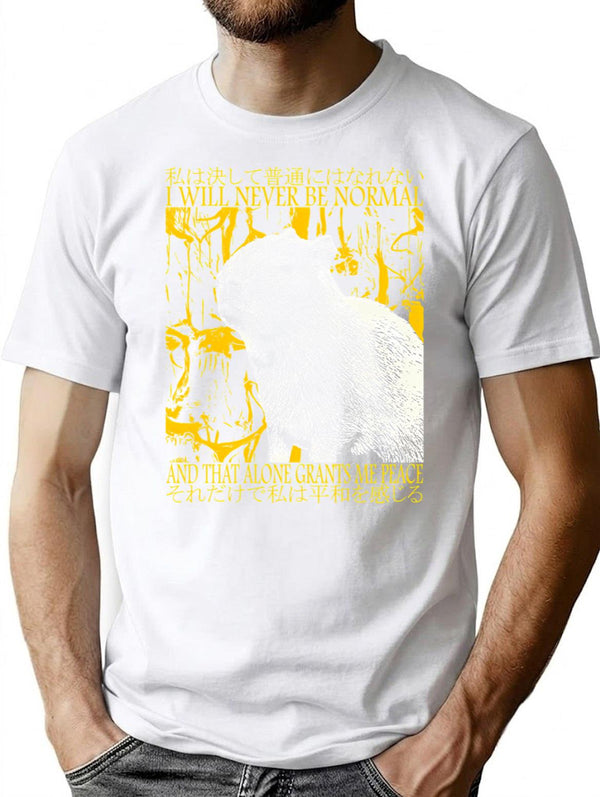 I Will Never Be Normal Capybara T-Shirt - White