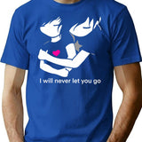I Will Never Let You Go T-Shirt - Blue