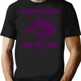 I Won't Do It Again Frog T-Shirt - Black