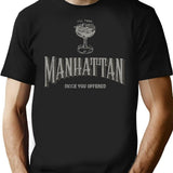 I'll Take Manhattan Grey Ink T-Shirt - Retro Graphic Tee for Men & Women - Black