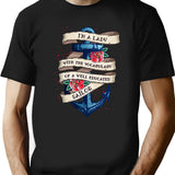 I'm A Lady With The Vocabulary Of A Well Educated Sailor T-Shirt - Black