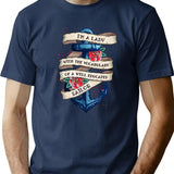 I'm A Lady With The Vocabulary Of A Well Educated Sailor T-Shirt - Navy