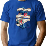 I'm A Lady With The Vocabulary Of A Well Educated Sailor T-Shirt - Blue