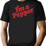 I'm A Pepper T-Shirt - Retro Graphic Tee for Men & Women - Black