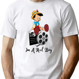 I'm A Reel Boy T-Shirt - Retro Graphic Tee for Men & Women - White