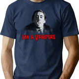 I'M A Vampire - Nicolas Cage (Vampire'S Kiss) T-Shirt for Men & Women, T-Shirts Graphic Tee - Navy