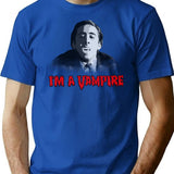 I'M A Vampire - Nicolas Cage (Vampire'S Kiss) T-Shirt for Men & Women, T-Shirts Graphic Tee - Blue