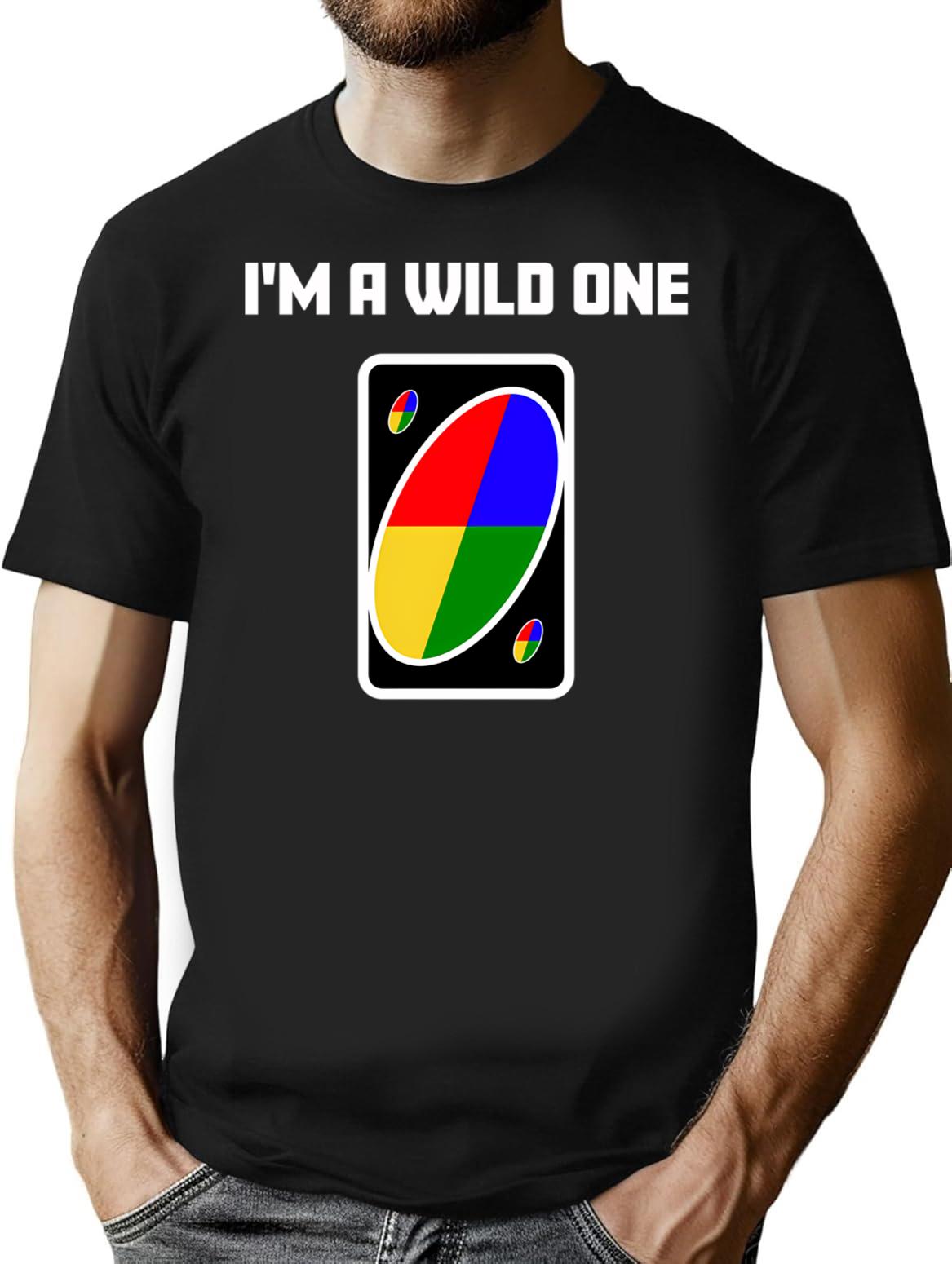 I'm A Wild One T-Shirt - Retro Graphic Tee for Men & Women - Black