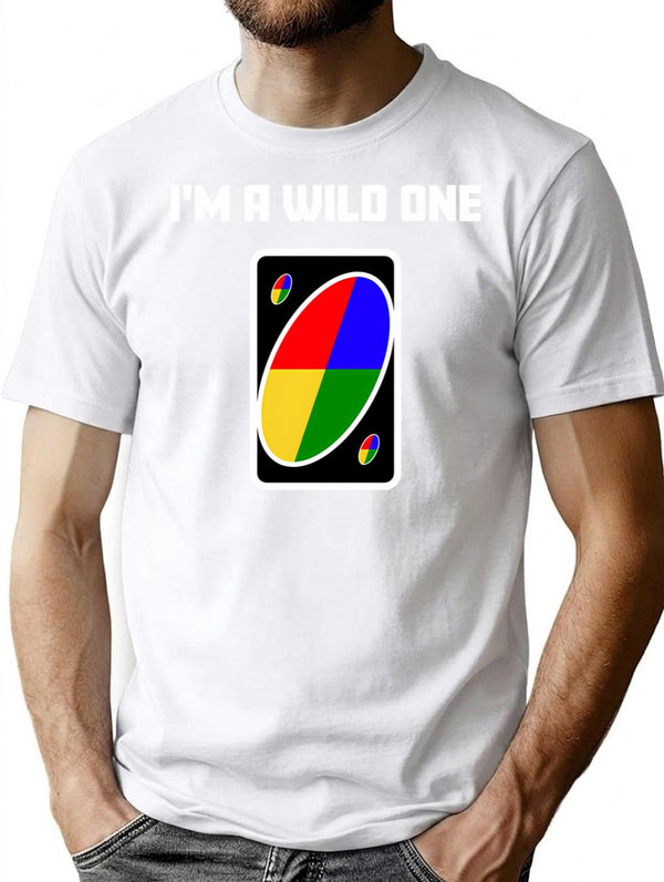 I'm A Wild One T-Shirt - Retro Graphic Tee for Men & Women - White