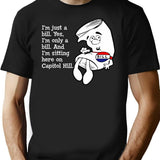 I'M Just A Bill T-Shirt for Men & Women, T-Shirts Graphic Tee - Black