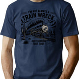 I'm Not Always A Train Wreck Just Kidding Toot T-shirt - Navy