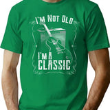 I'm Not Old I'm A Classic. Guitar And Amp Theme For Guitarists T-Shirt - Green
