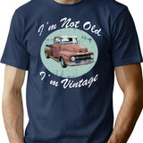 I'm Not Old I'm Vintage Retro Truck Old Guy Old Guys Rule Old Man Funny Gift Ideas T-Shirt - Navy
