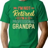 I'm Not Retired I'm A Professional Grandpa Shirt Retired Grandpa Shirt Gift For Grandpa Happy Retirement Grandfather Gift For Granddad T-Shirt - Green