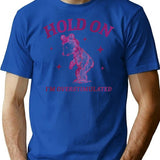 I'm Overstimulated T-Shirt - Retro Graphic Tee for Men & Women - Blue