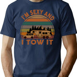 I'm Sexy And I Tow It Funny Camping Retro Gift (1) T-Shirt - Navy