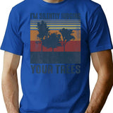 I'm Silently Judging Your Trees Funny Arborist Woodworking T-Shirt - Blue