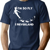 I'M So Fly I Neverland T-Shirt for Men & Women, T-Shirts Graphic Tee - Navy