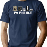 I'M This Old T-Shirt for Men & Women, T-Shirts Graphic Tee - Navy