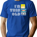 I'm This Old T-Shirt - Retro Graphic Tee for Men & Women - Blue