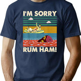 I_m Sorry Rum Ham Vintage T Shirt - Navy