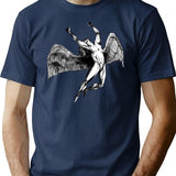 Icarus Original T-Shirt - Retro Graphic Tee for Men & Women - Navy