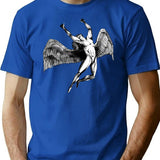 Icarus Original T-Shirt - Retro Graphic Tee for Men & Women - Blue
