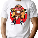 Ice Cream Flasher T-Shirt for Men & Women, T-Shirts Graphic Tee - White