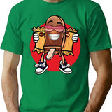 Ice Cream Flasher T-Shirt for Men & Women, T-Shirts Graphic Tee - Green