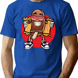 Ice Cream Flasher T-Shirt for Men & Women, T-Shirts Graphic Tee - Blue