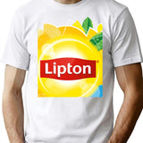 Ice Tea Merch Classic . T-Shirt - Retro Graphic Tee for Men & Women - White