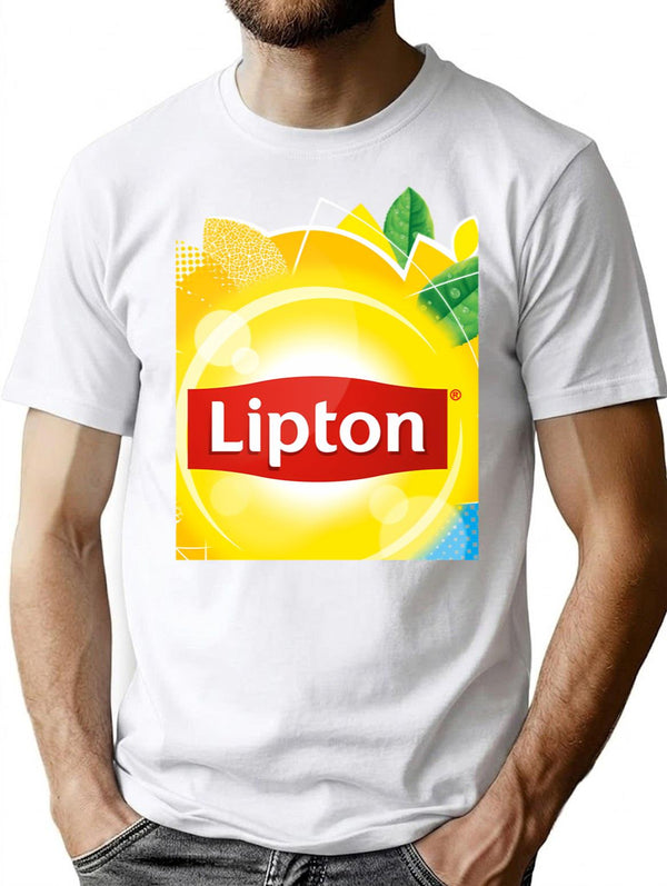 Ice Tea Merch Classic . T-Shirt - Retro Graphic Tee for Men & Women - White