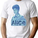 Iconic Alice T-Shirt - Retro Graphic Tee for Men & Women - White