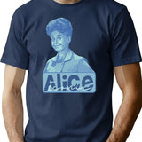 Iconic Alice T-Shirt - Retro Graphic Tee for Men & Women - Navy