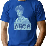 Iconic Alice T-Shirt - Retro Graphic Tee for Men & Women - Blue