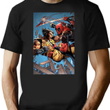 Iconic Deadpoolwoolverine T-Shirt - Retro Graphic Tee for Men & Women - Black